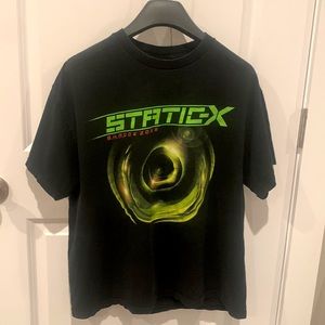 Vintage Static X Shadow Zone 2003 Rock Metal Band 2000s Tour Tee, Size XL